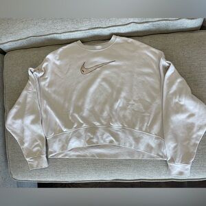 Nike cropped oversized sweatshirt
